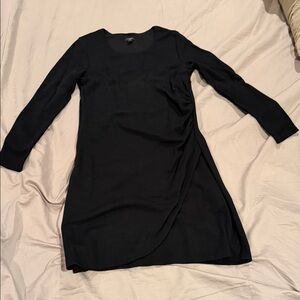 Ann Taylor Factory Black Long Sleeve Dress